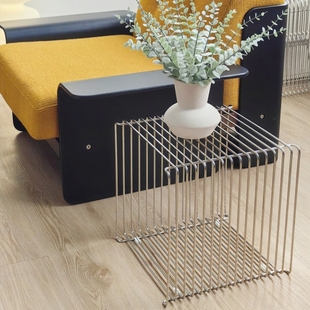 Chea Wire沙发角几 Wea现代简约不锈钢线边几创意组合中古Panton