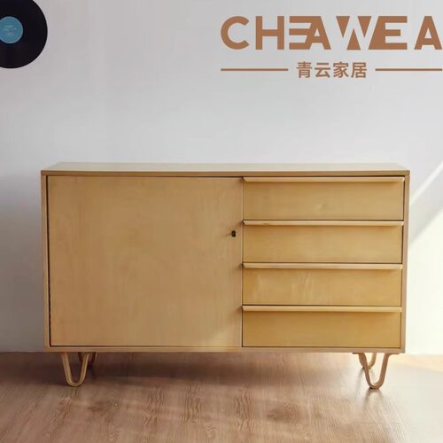 桦木斗柜韩国ins风高级柜中古风