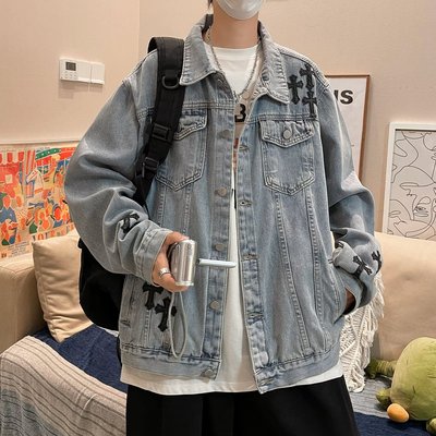 牛仔外套男美式水洗春秋新款