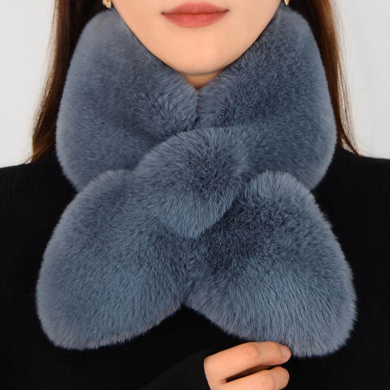 真獭兔毛皮草围巾女冬季保暖濑兔毛毛绒围脖双面加厚领子百搭脖套,居家日用,颈部防护用品,淘宝优惠券,粉丝福利购,淘宝优惠卷