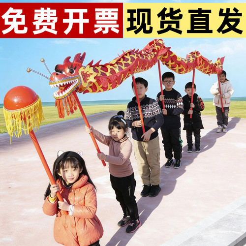 儿童传统舞龙学校表演舞龙道具