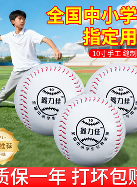 垒球小学生专用儿童投掷中考运动会标准软式棒球10寸12寸比赛训练