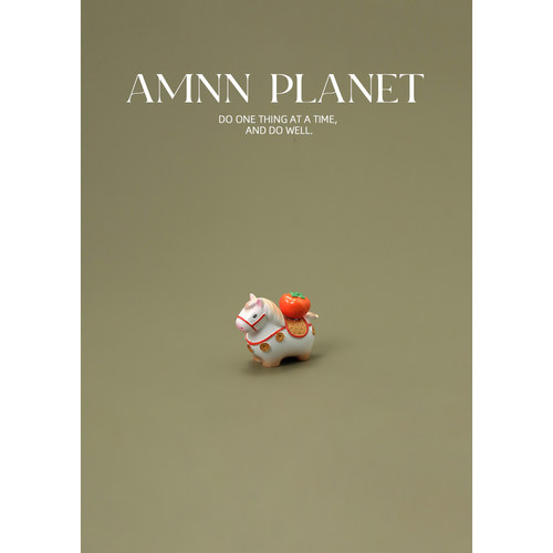 AMNN 柿柿如意有钱办公桌面摆件马年招财小马玄关装饰生日礼物