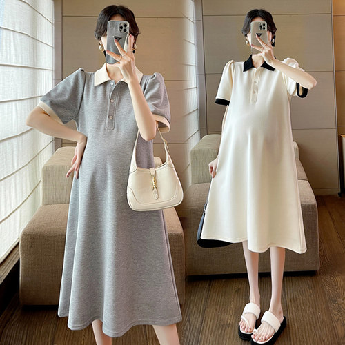 孕妇连衣裙夏季薄款一件穿到生