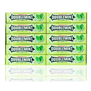 绿箭牌口香糖5片装薄荷味整盒20条 清新口气香口糖100片批发零食
