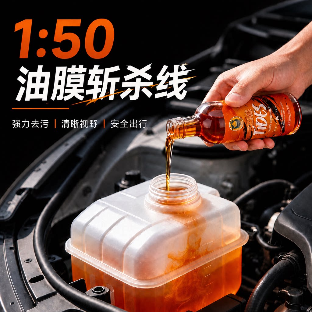 前挡风玻璃水浓缩液去油膜去污图片