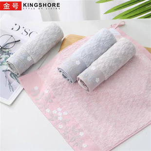 正品 擦手巾GA6185 金号纯棉A类标准洗脸巾方巾全棉加厚四方巾挂式