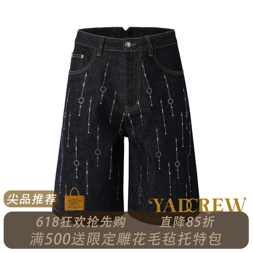 YADCREW坠落银河满钻牛仔短裤
