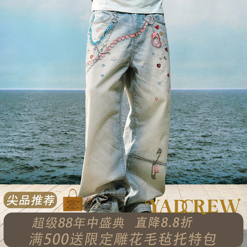YADcrew爱神之箭520限定牛仔裤