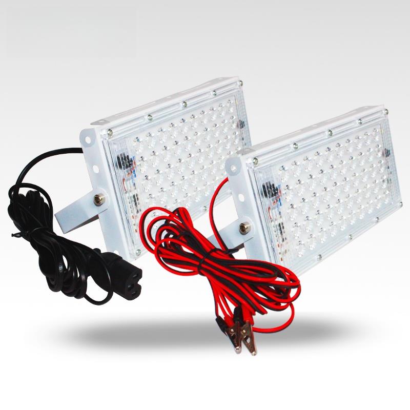 12vled灯夜市摆摊专用电瓶灯电动车led灯超亮照明灯三轮车摆摊灯