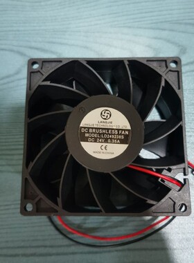 电焊机风扇LD249238S DC 24V 0.35A 9厘米散热风扇大风