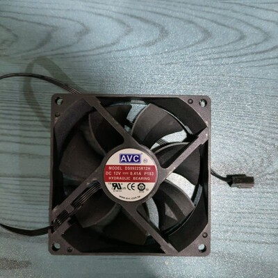 全新AVC DS09225R12H 8025/9225 12V 0.41A/温控PWM散热风扇