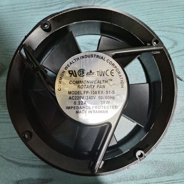 17250 220V 散热风扇 FP-108EX-S1-B 17251 38W 全圆形 轴流风机