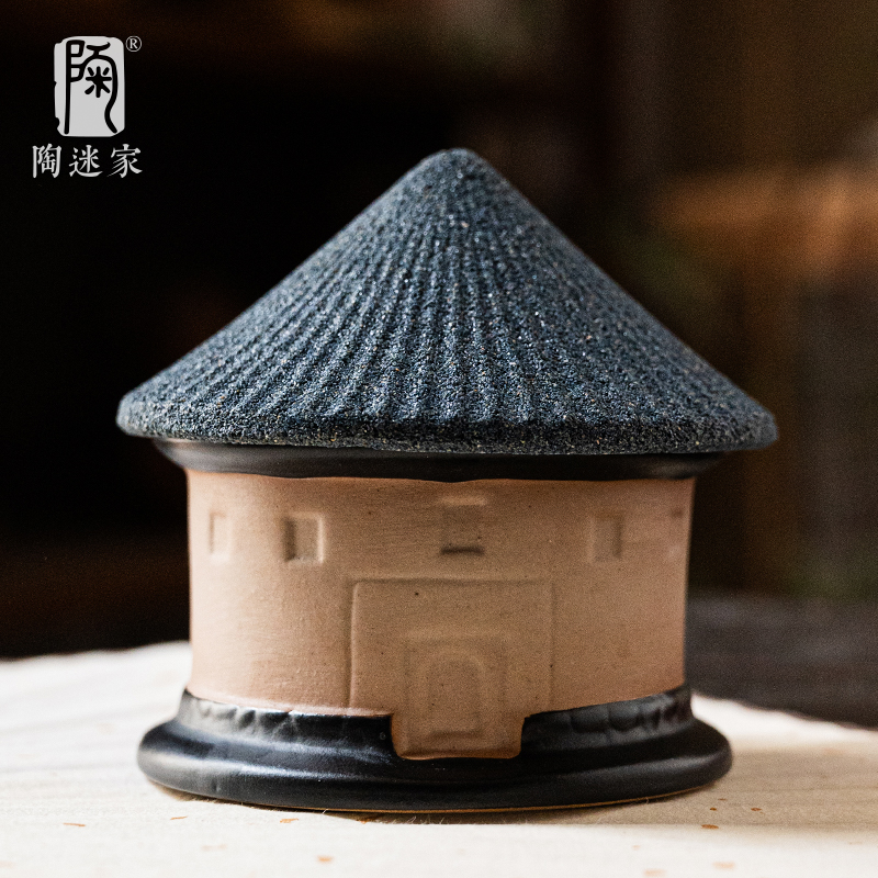 土楼纳米陶瓷茶漏粗陶无孔茶滤