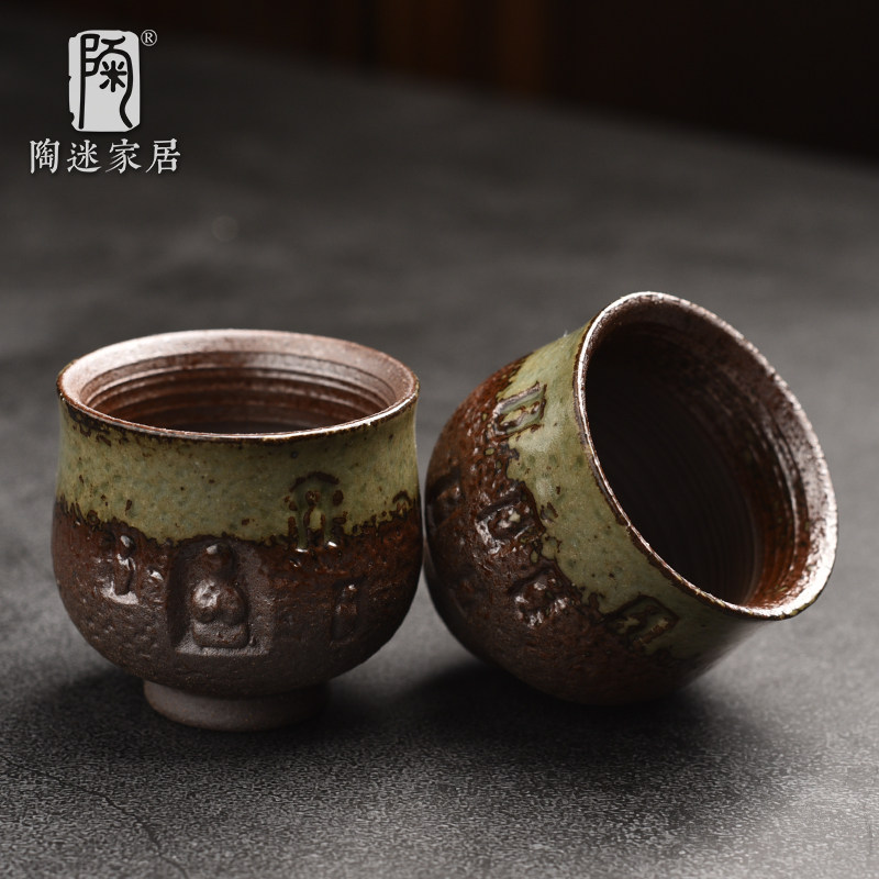 陶迷清水柴烧敦煌石窟杯主人杯图片