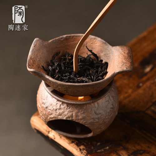 陶迷粗陶烤茶器红茶绿茶提香