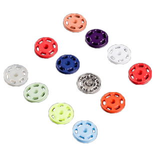 字母暗扣儿童按扣隐形防走光子母上衣扣子扭扣小衣服透明女衬衫白