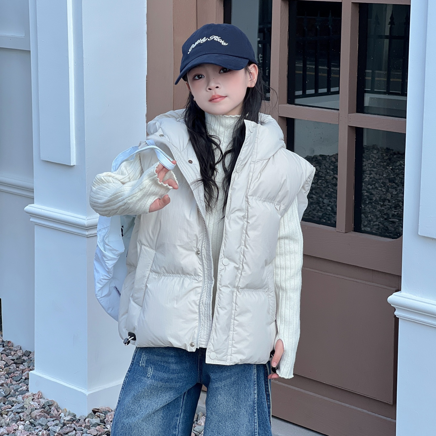 90白鸭绒加厚羽绒马甲