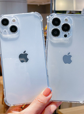 适用于苹果13四角防摔保护套iphone13新款气囊透明16手机壳17pro镜头全包13promax高级感12硅胶15软17女男pro