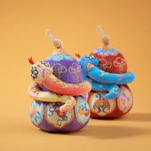 放羊班葫芦香囊刺绣手工diy材料包中国非遗蛇平安符挂件随身礼物