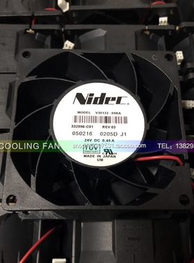 Nidec 8CM V35132-55RA 8038 24V 0.45A 8CM/厘米 变频器散热风扇