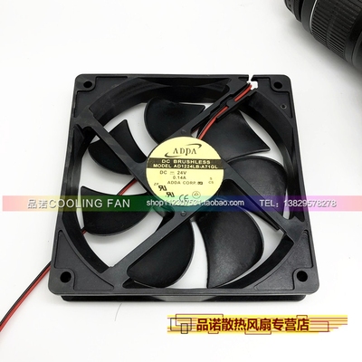 原装ADDA AD1224LB-A71GL 24V 0.14A 12CM/厘米 12025 变频器风扇