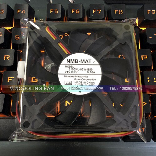 NMB 3106KL-05W-B59 24V 0.16A 8CM 8015 24V 带检测 报警功能