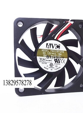原装 AVC 6010 12V 0.19A 6CM 6厘米 CPU机箱散热风扇 F6010B12HS
