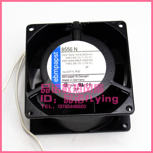 德国ebmpapst EBMPAPST 8556N AC230V 8cm 8038 全金属耐高温风扇