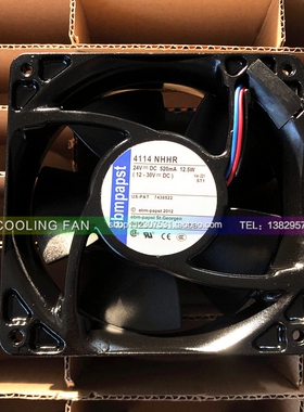 4114NHHR 24V 12.5W 原装德国ebmpapst 120*120*38 高端设备风扇