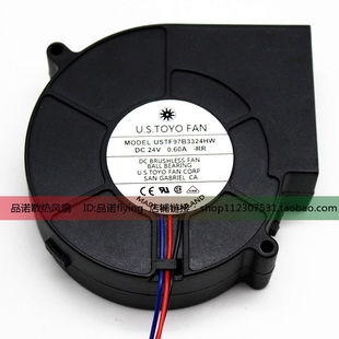 U.S.TOYO FAN USTF97B3324HW 9733 24V 0.6A 9CM/厘米涡轮鼓风机