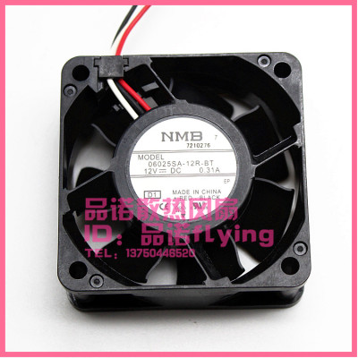 全新06025SA-12R-BT NMB 6025 12V 0.31A大风量机箱服务器CPU风扇