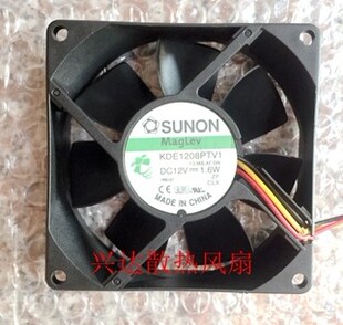 台湾建准SUNON KDE1208PTV1 8025 12V 1.6W 机箱风扇 电源风扇