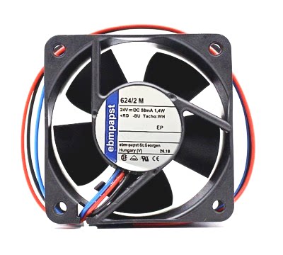 全新原装德国ebmpapst 6025 24V 1.4W 6CM  三线散热风扇