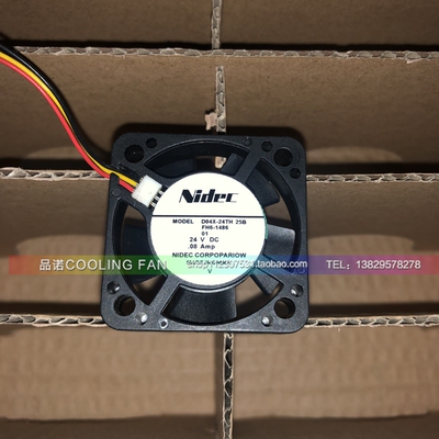 Nidec D04X-24TH 25B 4010 24V 0.08A 3线 4CM 复印机散热风扇