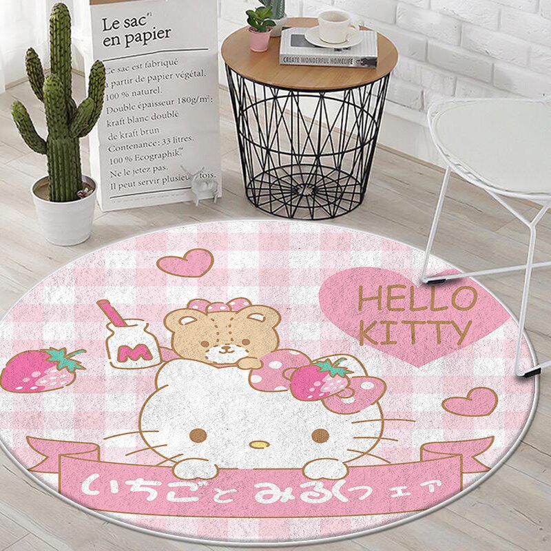 卡通卧室床边飘窗电竞椅毯玉桂狗库洛米Hellokitty可水洗环保地垫