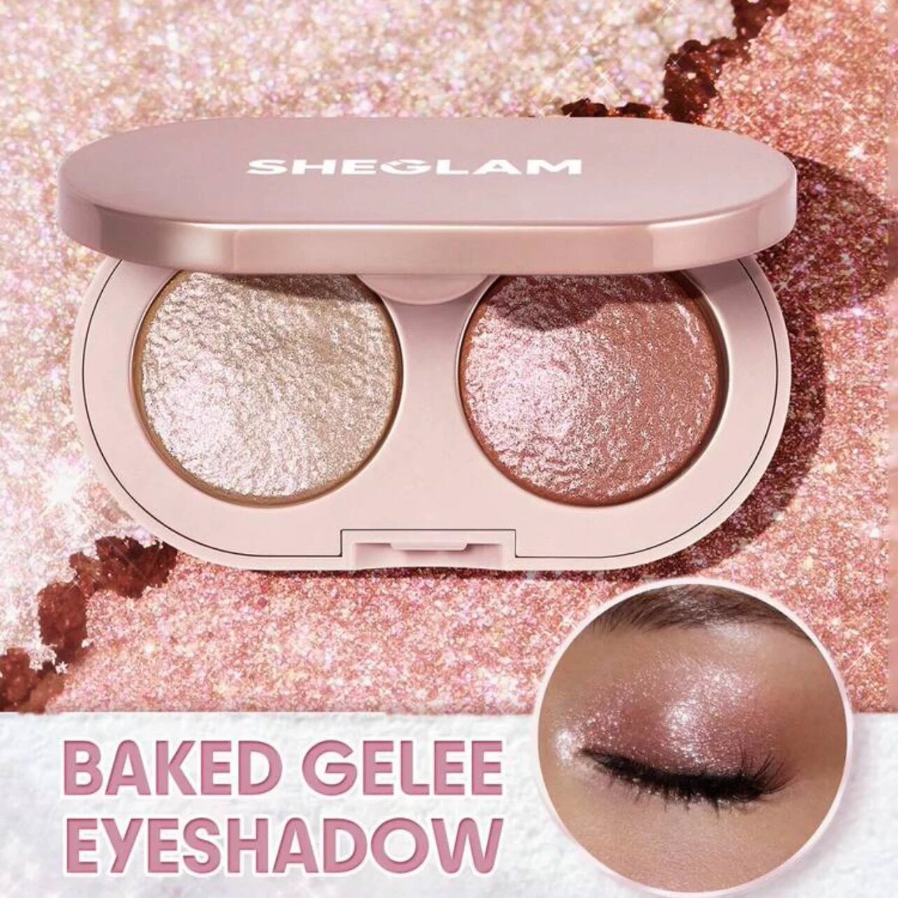 现货！Sheglam2026新品双色眼影大颗粒爆闪亮片 3.6g图片