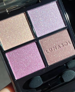 现货!日本 LUNASOL日月晶采 2025年秋季新品四色眼影盘N09 葡紫