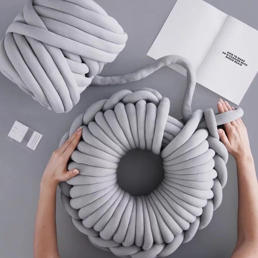 粗毛线冰岛毛线手工编织diy