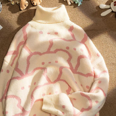 女童高领软糯毛衣打底衫