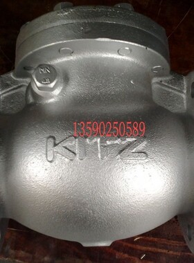 10K法兰旋启式 北泽10FCO铸铁法兰止回阀 KITZ卧式逆止阀