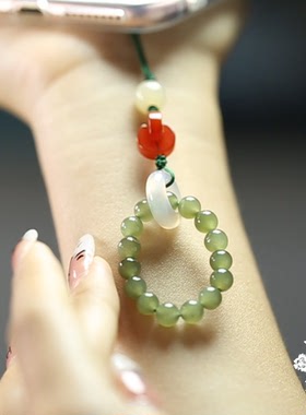 天然和田玉晴水珠挂坠原创古风