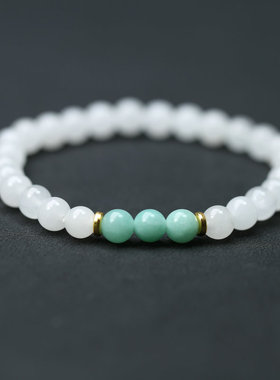 天然天山翠轻奢高级感设计款手串