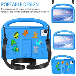 适用易知股道九方AI股票学习机11英寸保护壳YZGD18平板套EVA 泡沫卡通字母稳固支架防压弯