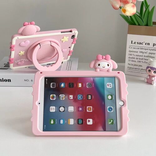 适用联想平板S11硅胶套美乐蒂保护套11英寸Tab S11 QBH10手拎女童旋转支架套2025款联想小新11寸全边壳