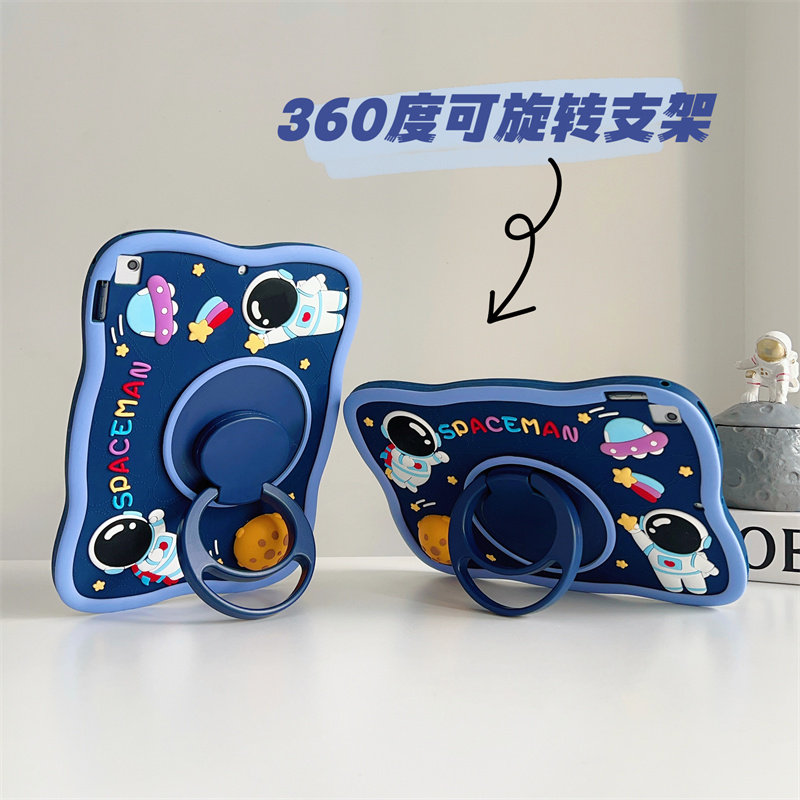 适用2024款华为BTKR-W00星球保护套MatePadse活力版平板防摔壳AGS5-W00旋转支架捏捏太空人解压胶壳