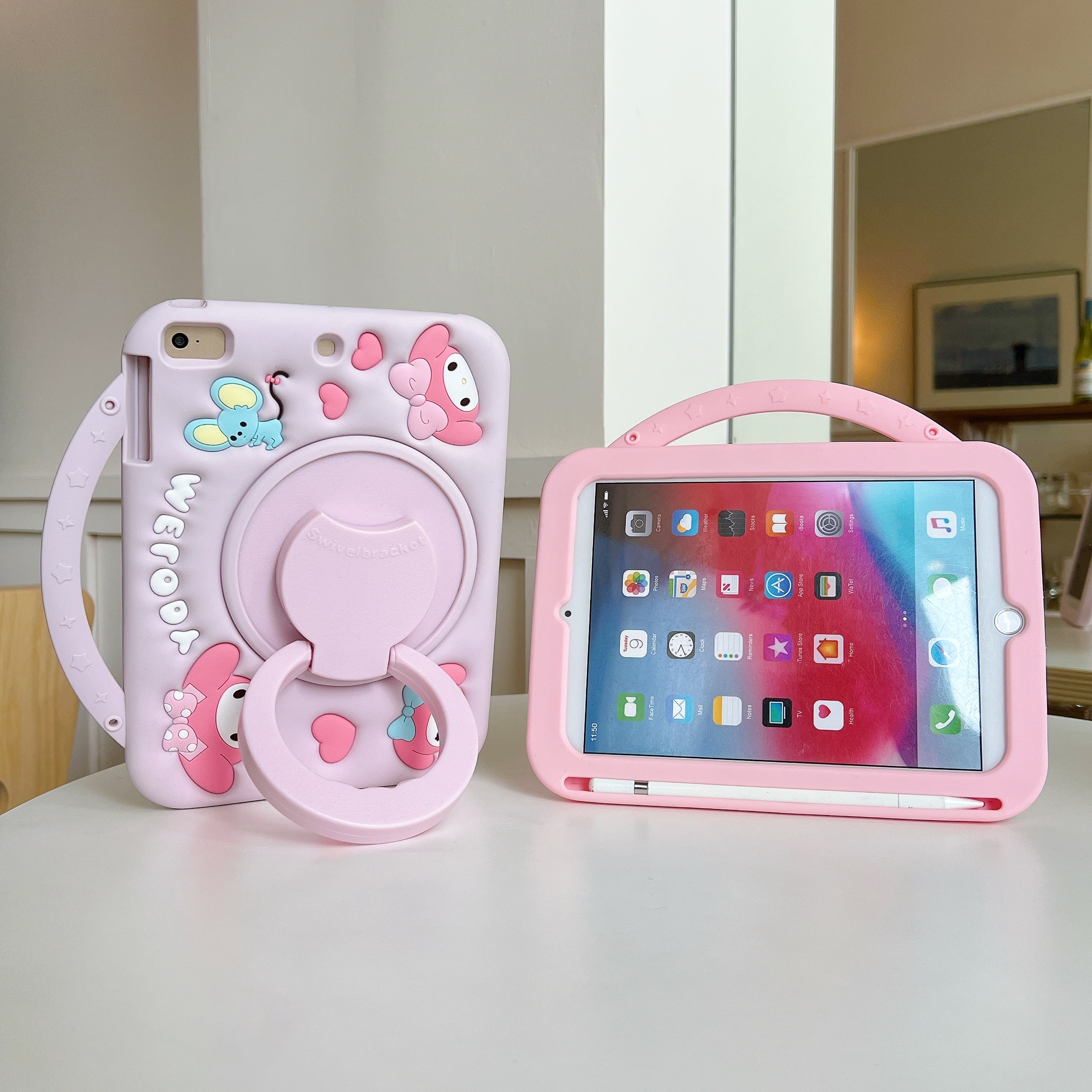 适用华为AGS6-W00硅胶套360旋转软壳Matepad SE 11寸美乐蒂AGS5-W00平板壳matepad手拎儿童款bah3-w59外壳