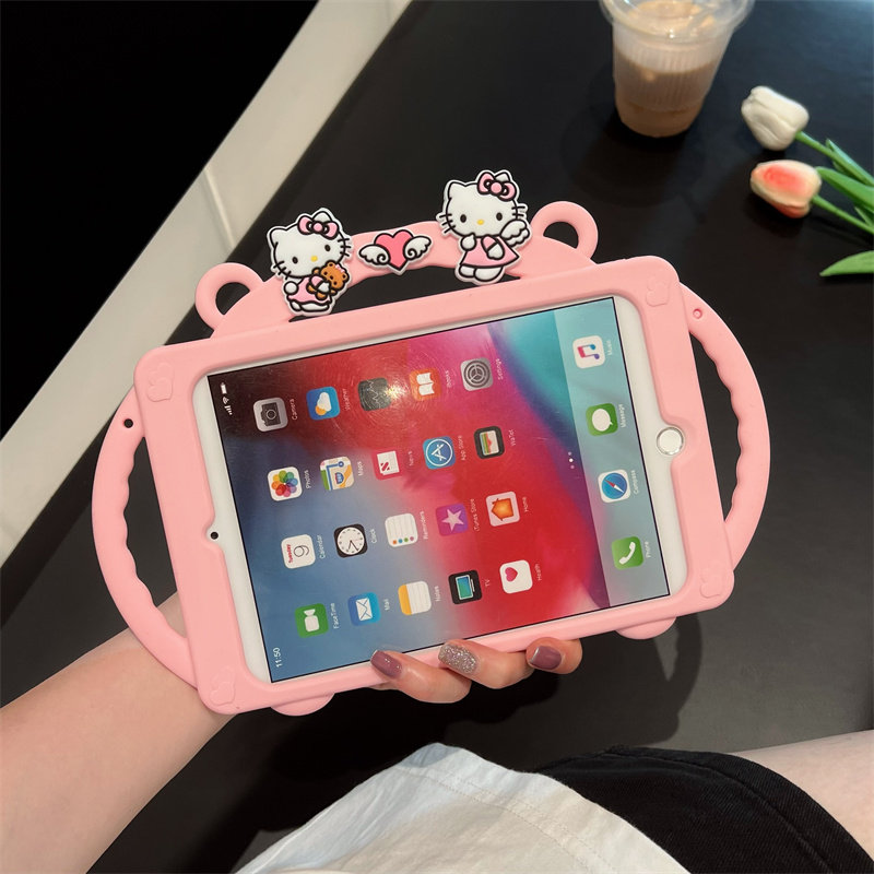 适用荣耀平板8保护套12寸HEY-W09防摔手柄硅胶HONOR Pad7卡通女款V8pro手握ROD-W09新款女壳ags2-al00外壳