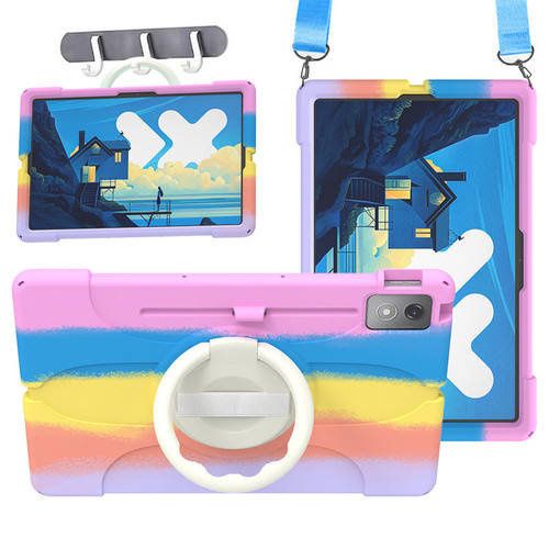 适用2023联想小新PadPro plus 12.7寸平板保护壳TB372FC防摔软壳12.7英寸2023款P12手托全包硅胶360旋转手提