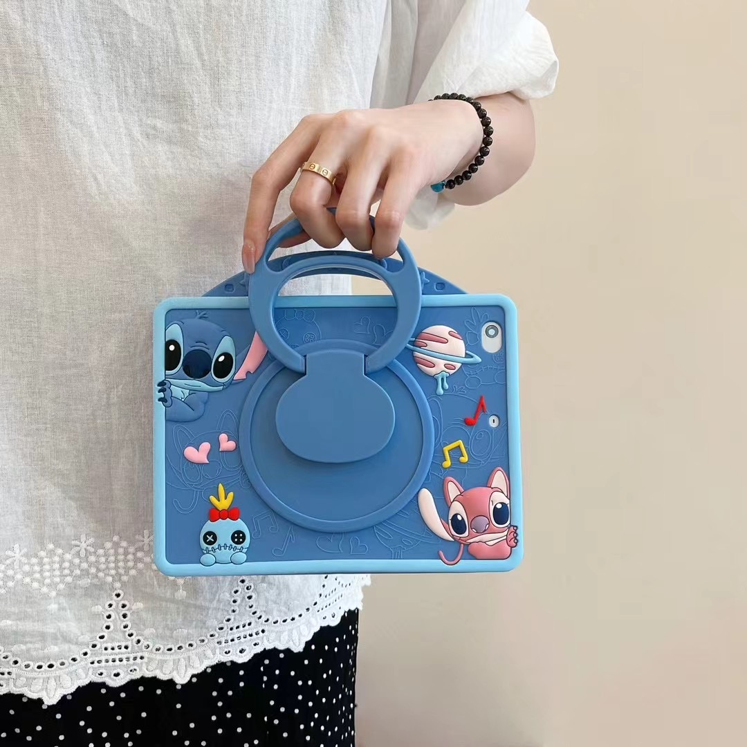 适用2025款华为擎云C5S平板保护套BZF5-W00防摔KRJ2-W09硅胶手提AGM3-W09旋转卡通史迪仔荣6壳krj-al00外壳